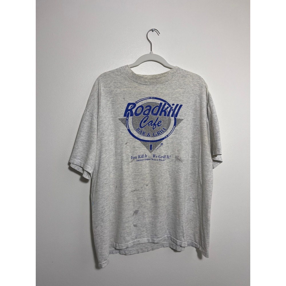 Vintage‎ 90s Dad Graphic Tee Roadkill Cafe Bar & Grill